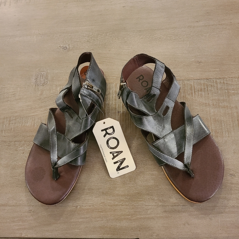 ROAN Charlie Leather Gladiator Sandals
